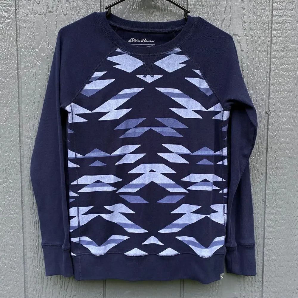 Eddie Bauer Legend Wash Blue Sweatshirt XS